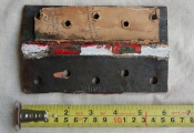 One of many old hinges from the site