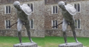 The Borghese Gladiator in the Green Court, Knole House, Sevenoaks